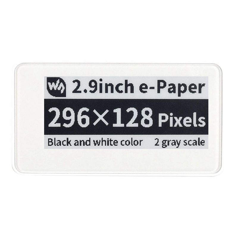 Display Epaper 2.9 - Waveshare Modul Layar Tampilan E-Ink Epaper