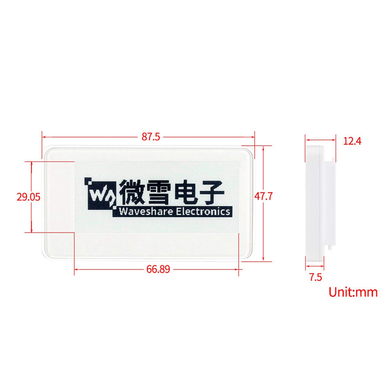 Display Epaper 2.9 - RISE Waveshare 2.9 Inci Modul Layar