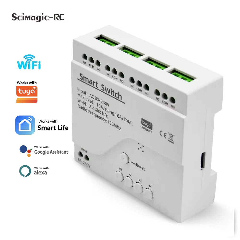 Home Automation Ideas - Modul Relay Smart Switch 4CH Otomatisasi