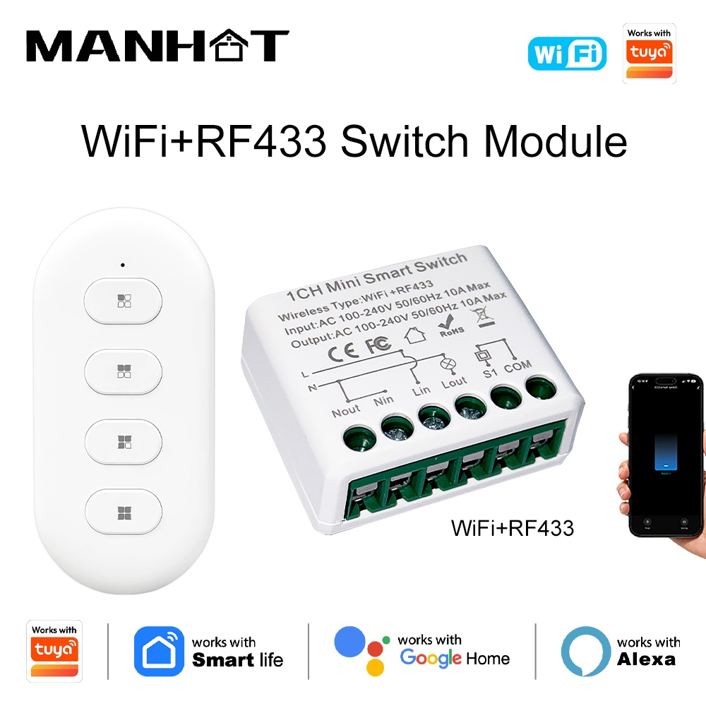 Untuk Tuya WIFI 10A Sakelar La - Diy Home Automation Controller ulasan dan harga