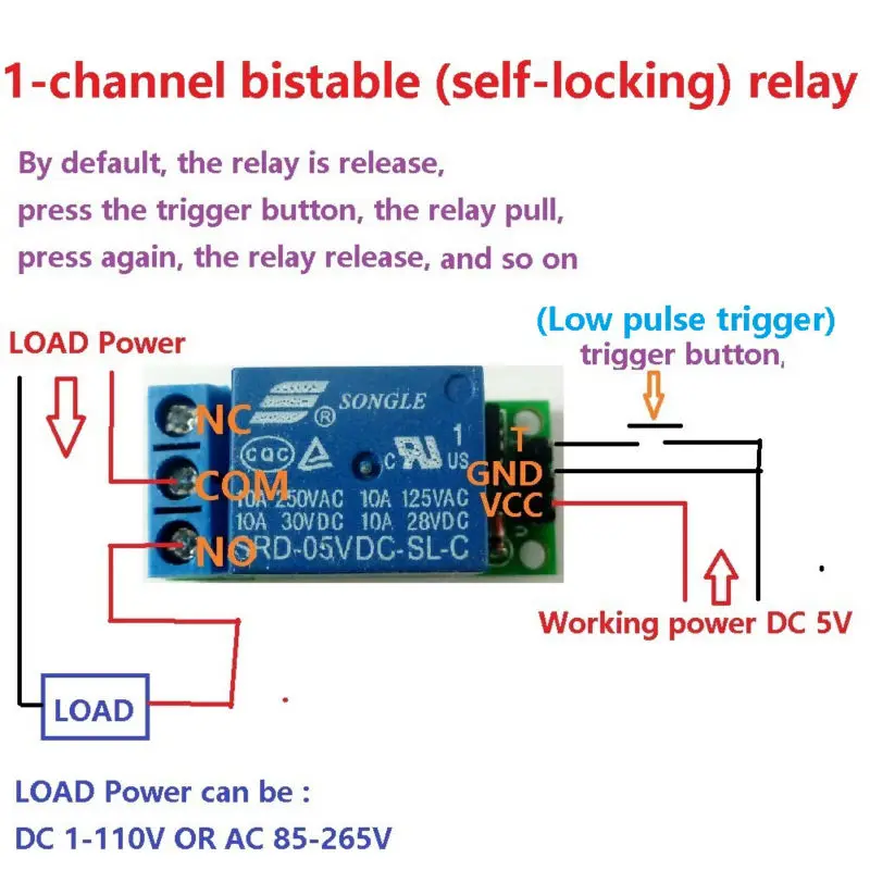 Modul Relai Flip-Flop Latch Bi - Home Automation With Arduino ulasan dan harga