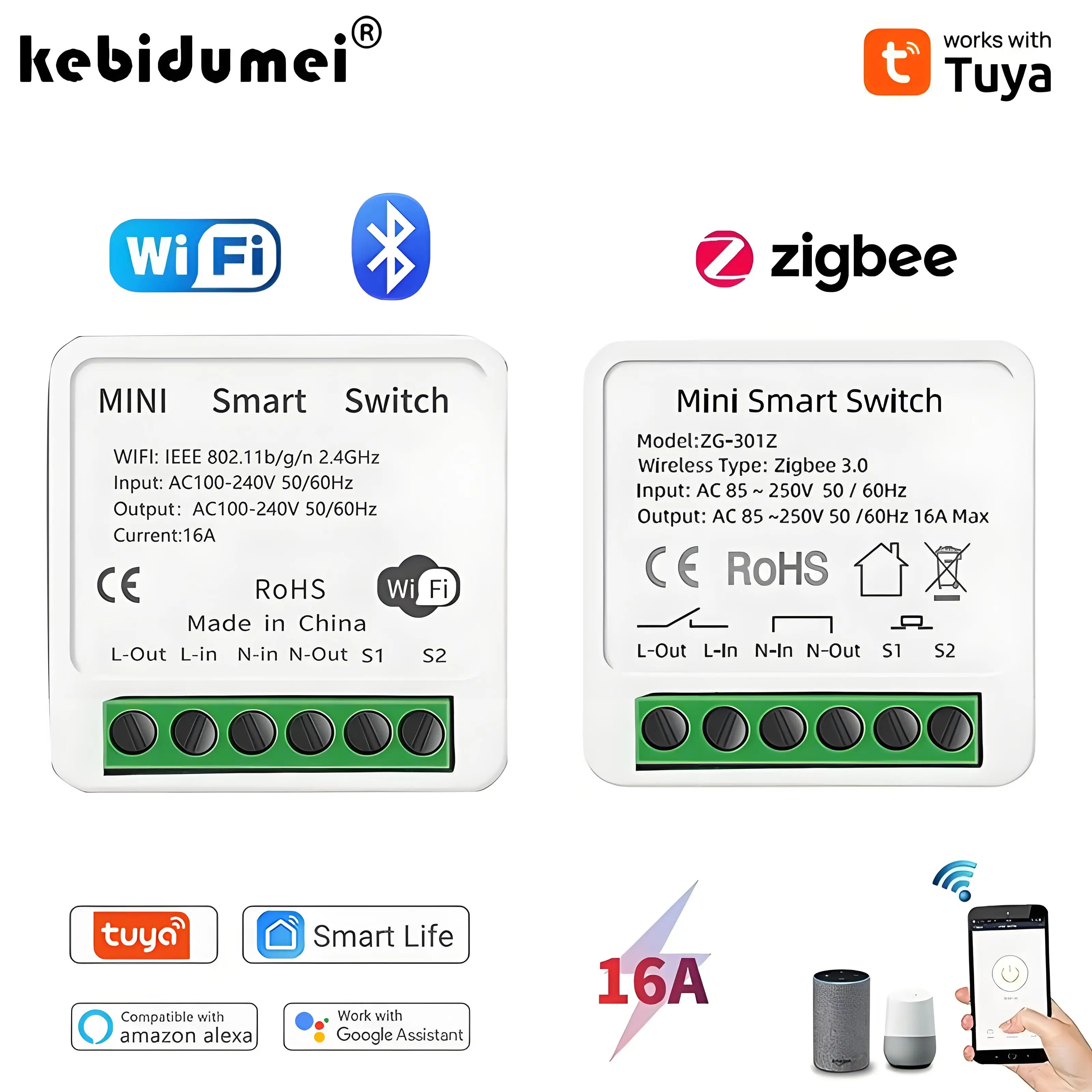 16A Tuya Zigbee 3.0 Mini Smart - Diy Home Automation Controller ulasan dan harga